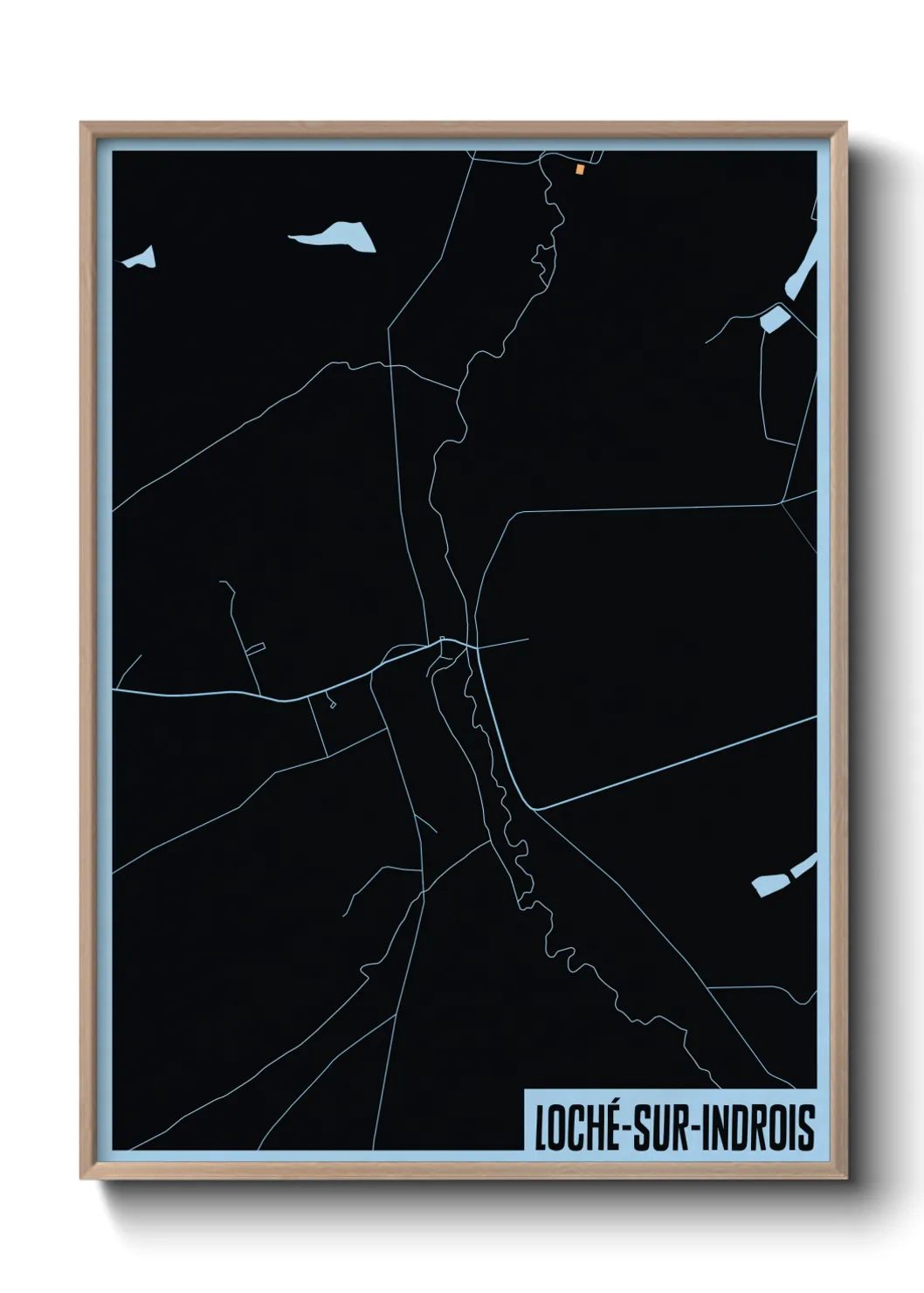 Un poster carteLoché-sur-Indrois