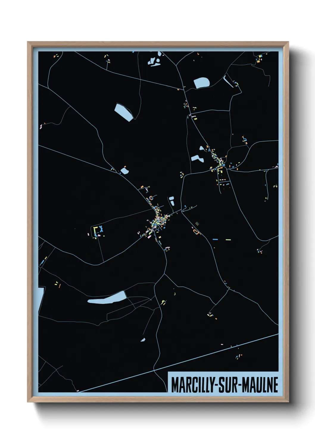 Un poster carteMarcilly-sur-Maulne