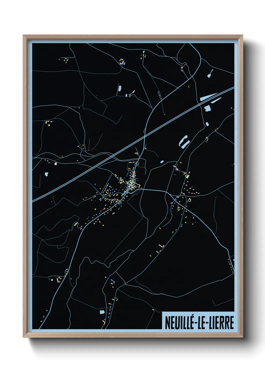 Un poster carteNeuillé-le-Lierre