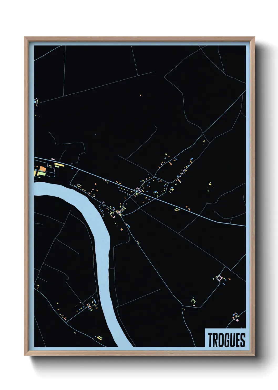 Une affiche de carte sur Trogues