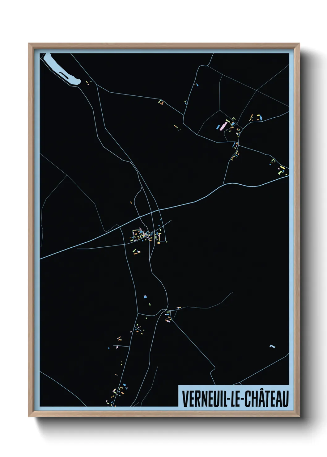 Un poster carteVerneuil-le-Château