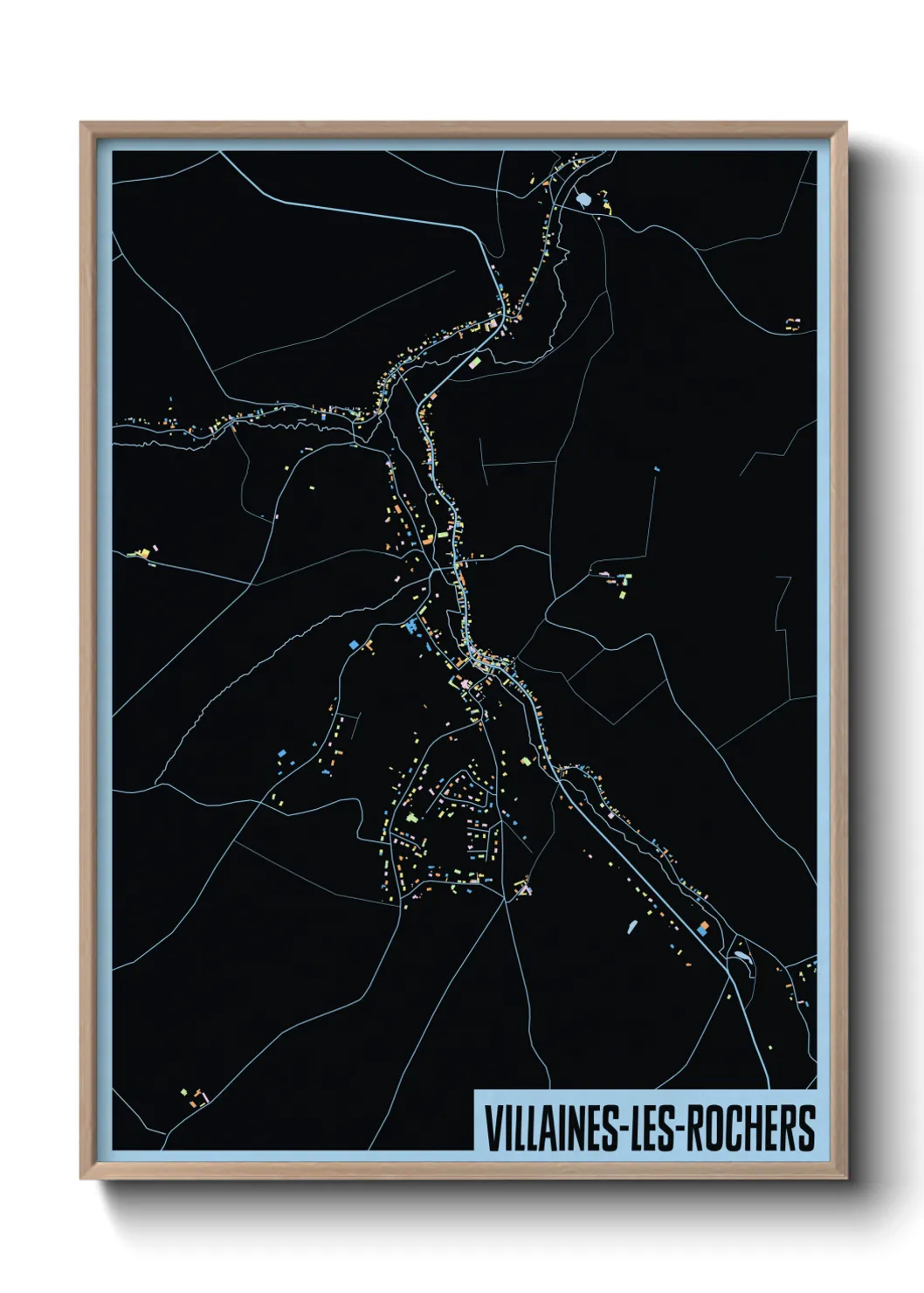 Un poster carteVillaines-les-Rochers