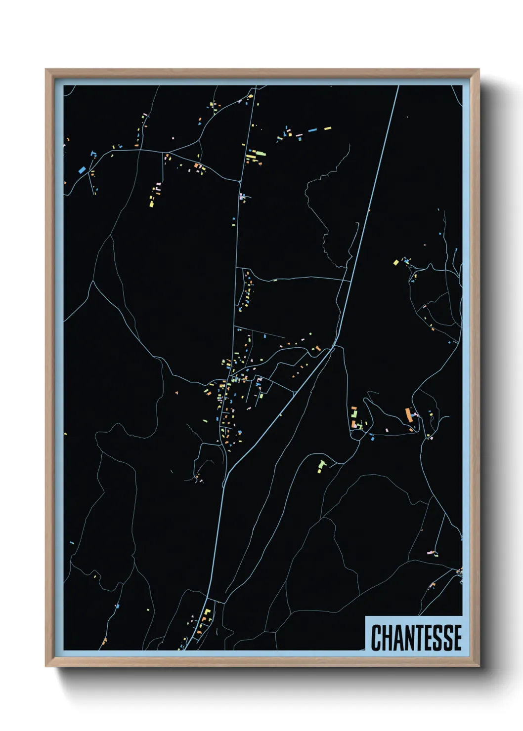 Une affiche de carte sur Chantesse