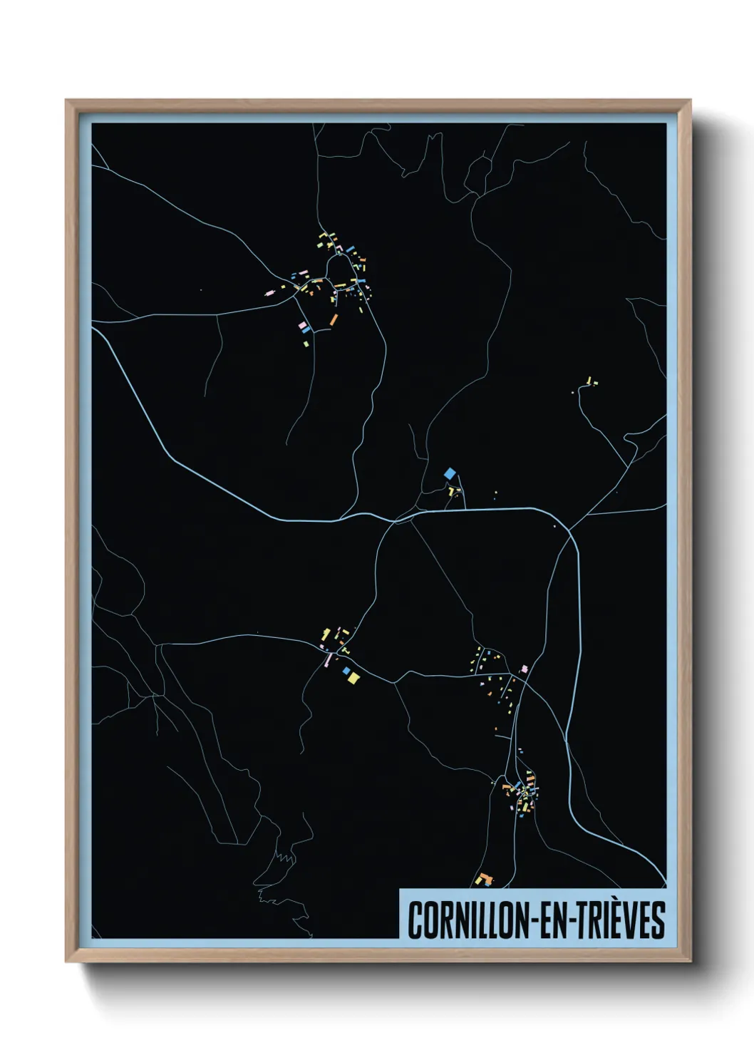 Un poster carteCornillon-en-Trièves