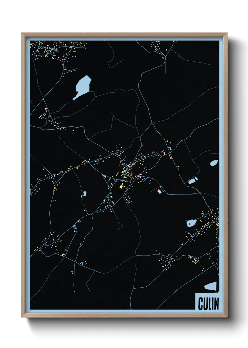 Une affiche de carte sur Culin