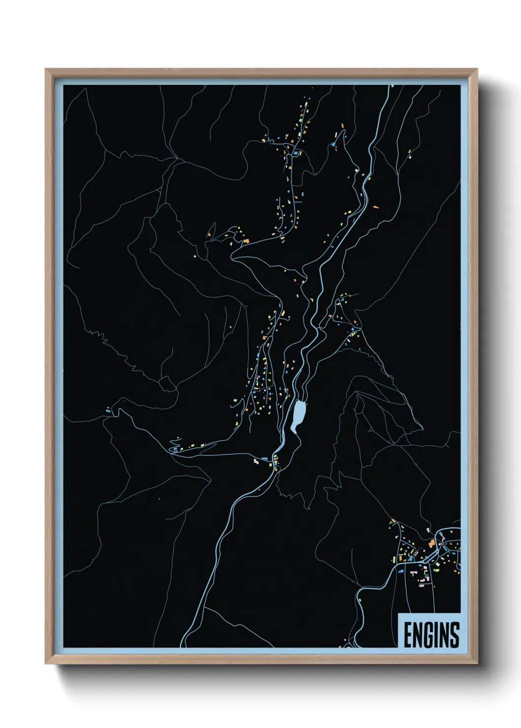 Une affiche de carte sur Engins