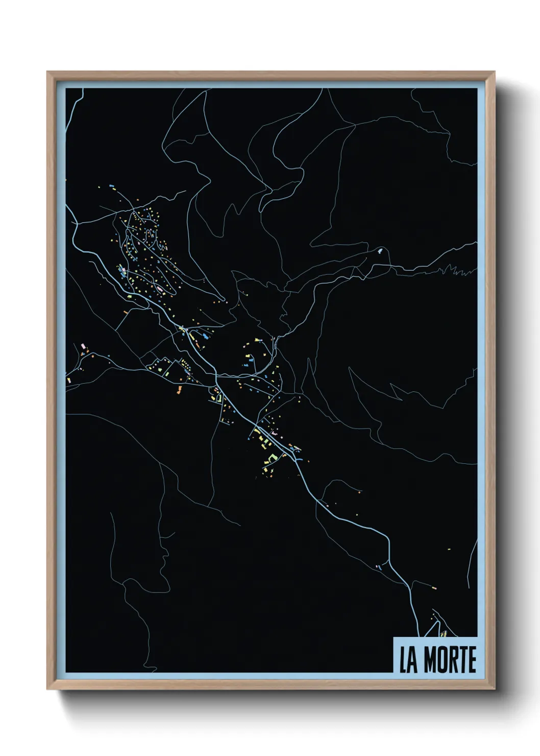 Une affiche de carte sur La Morte