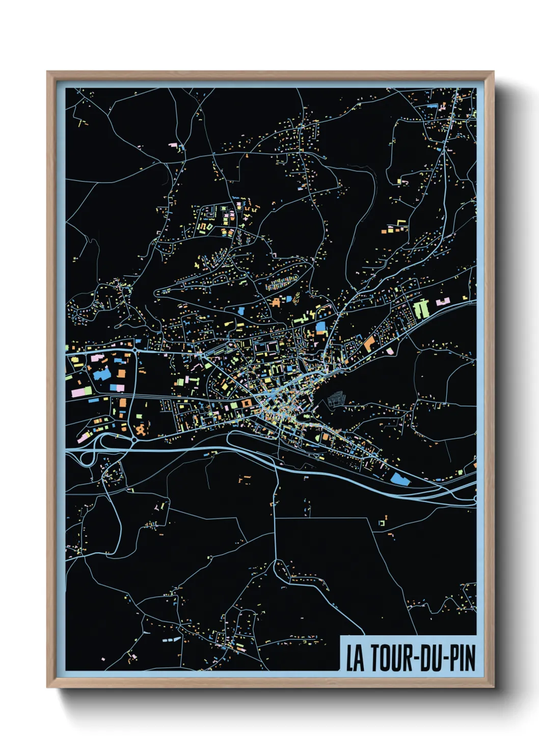 Un poster carteLa Tour-du-Pin