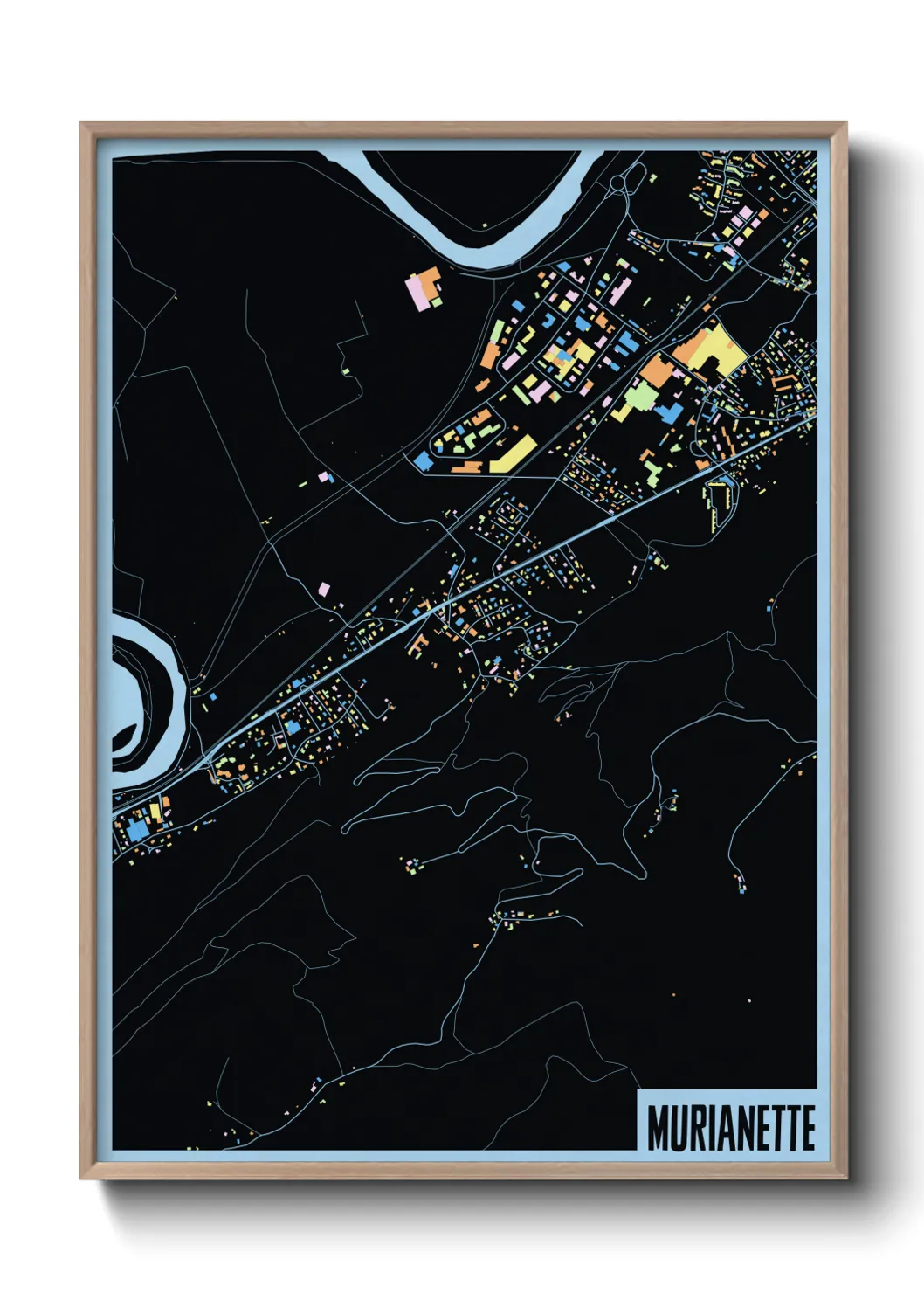 Une affiche de carte sur Murianette