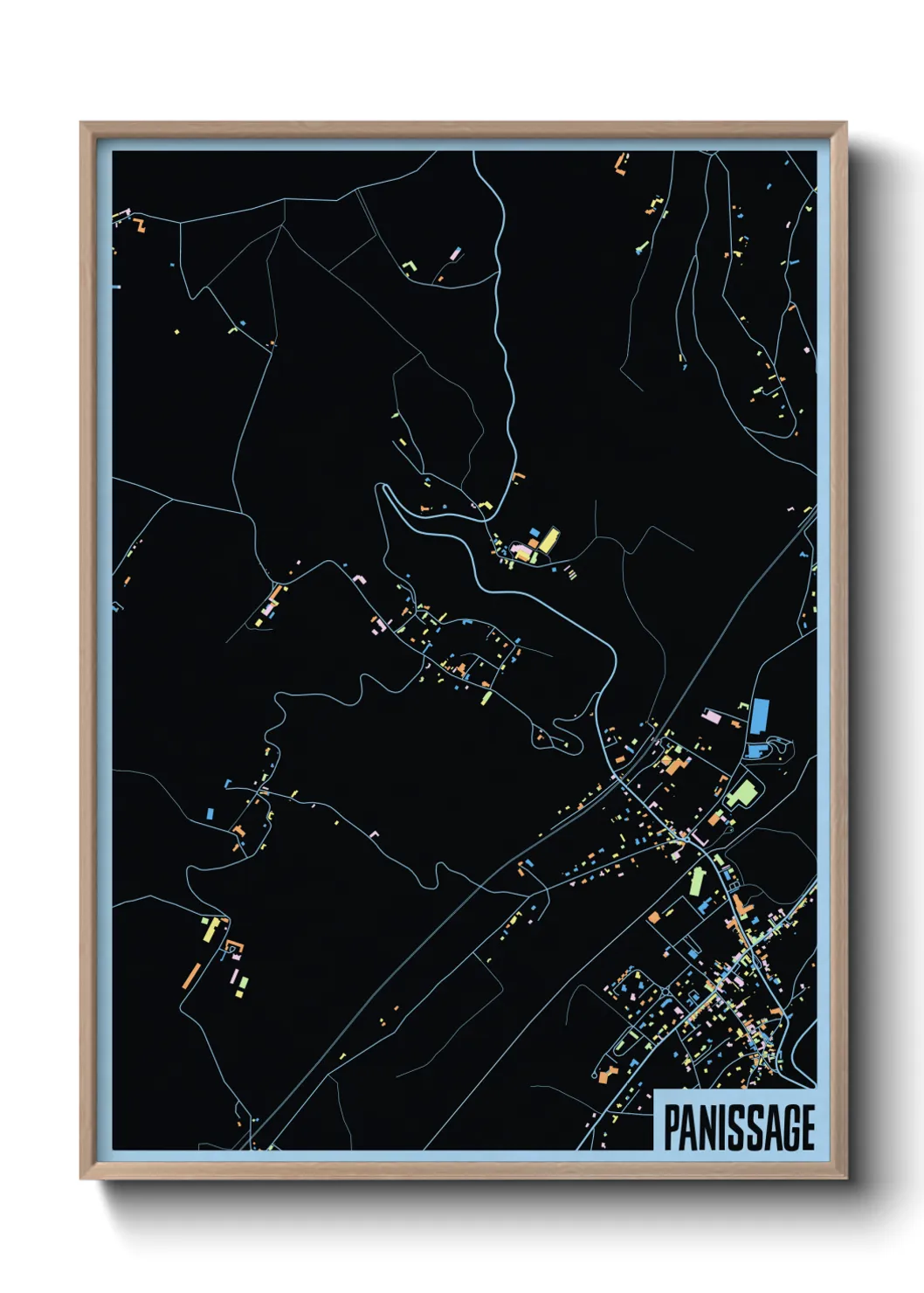 Une affiche de carte sur Panissage