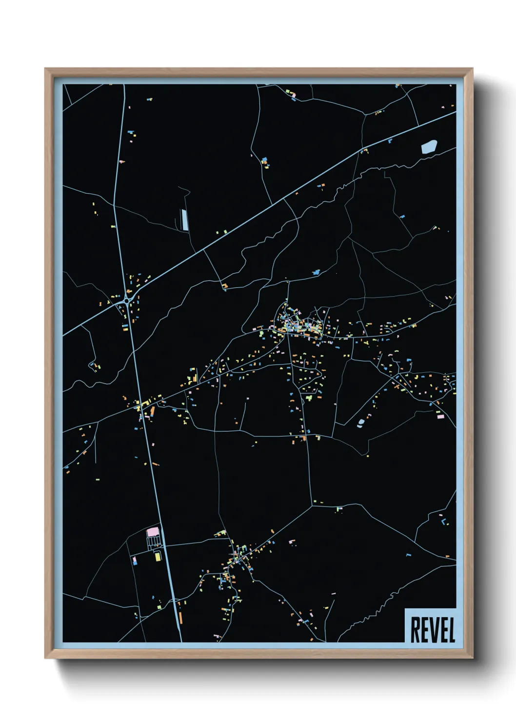 Une affiche de carte sur Revel