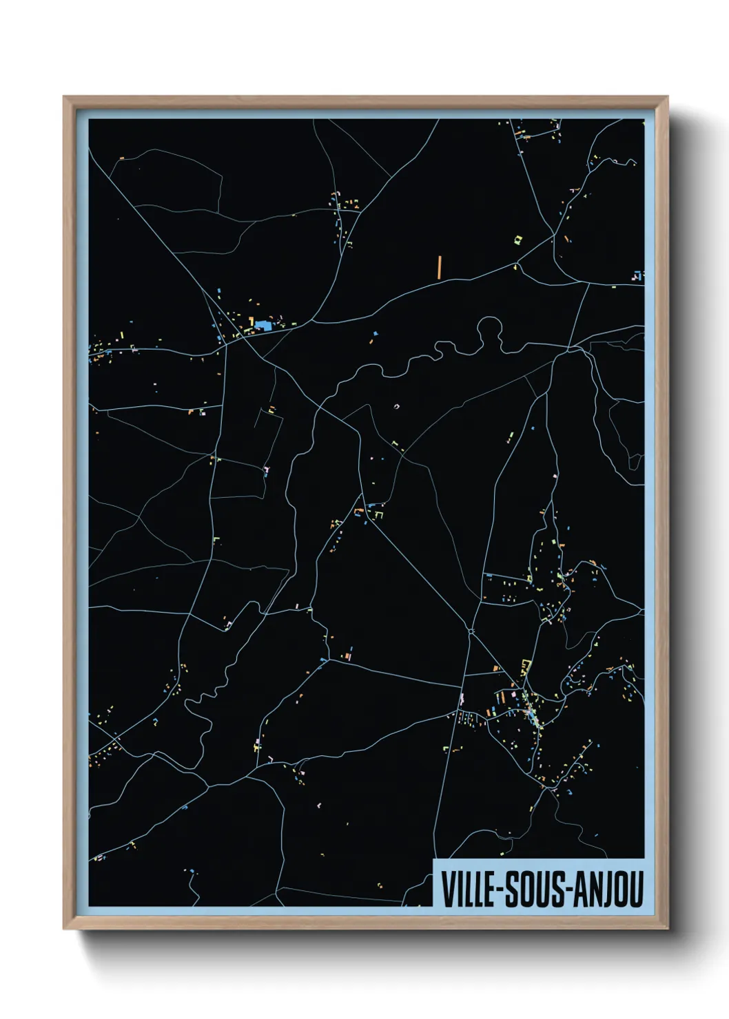 Une affiche de carte sur Ville-sous-Anjou