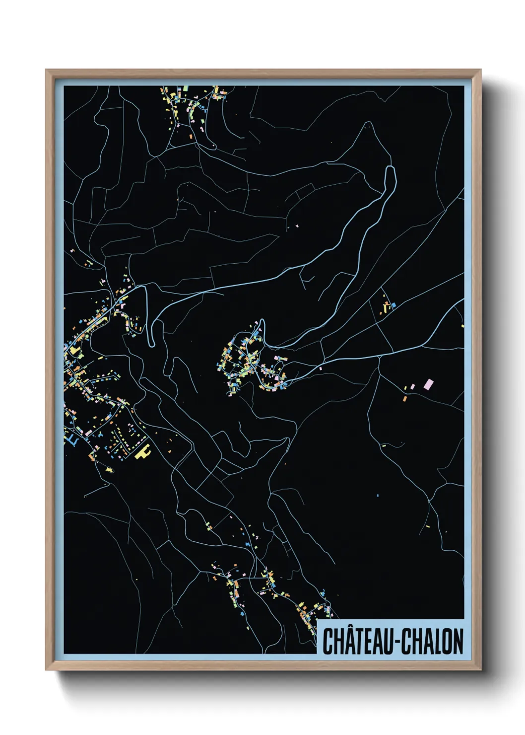 Un poster carteChâteau-Chalon