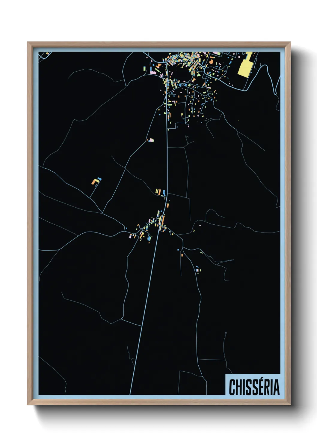 Une affiche de carte sur Chisséria