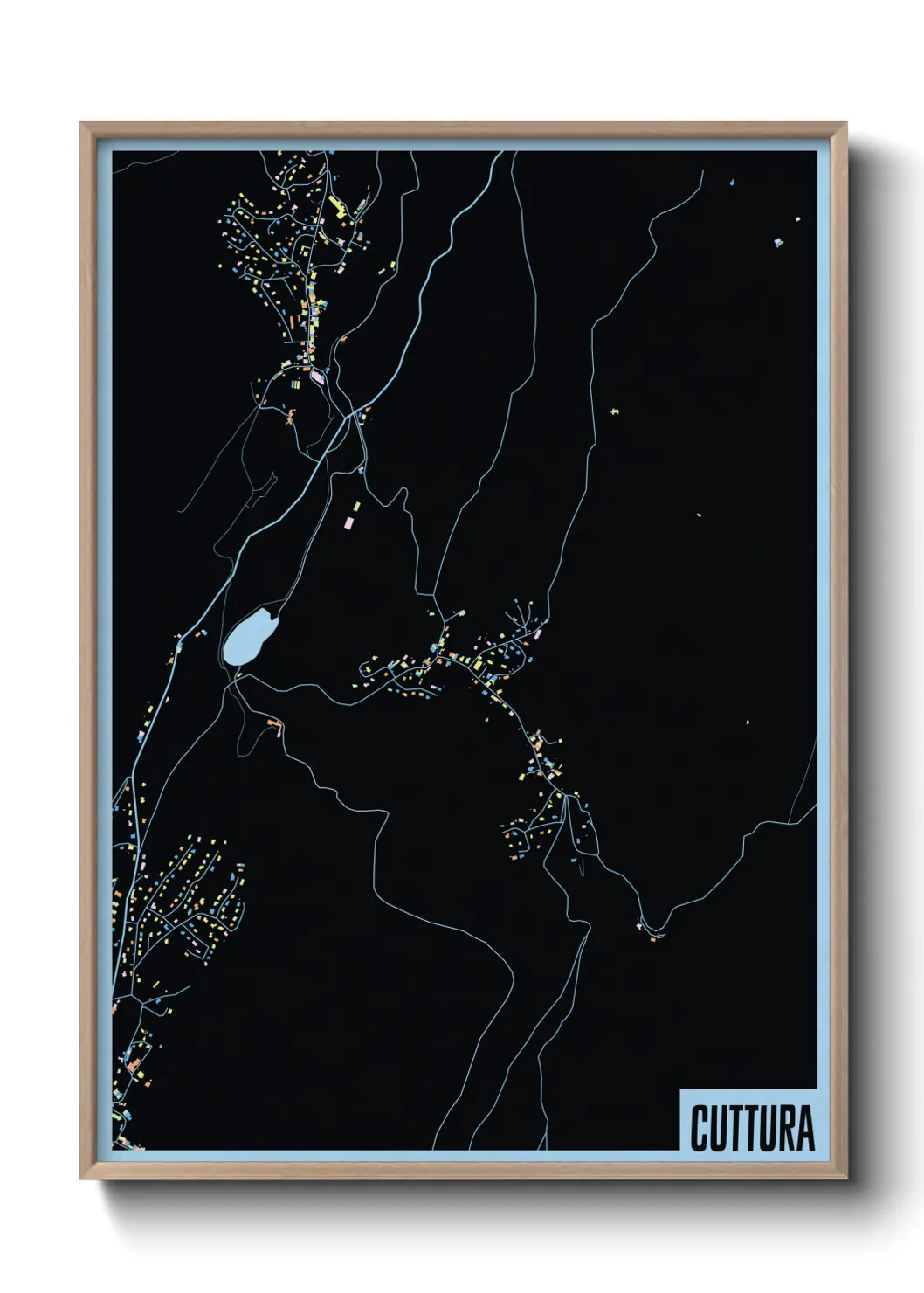 Une affiche de carte sur Cuttura