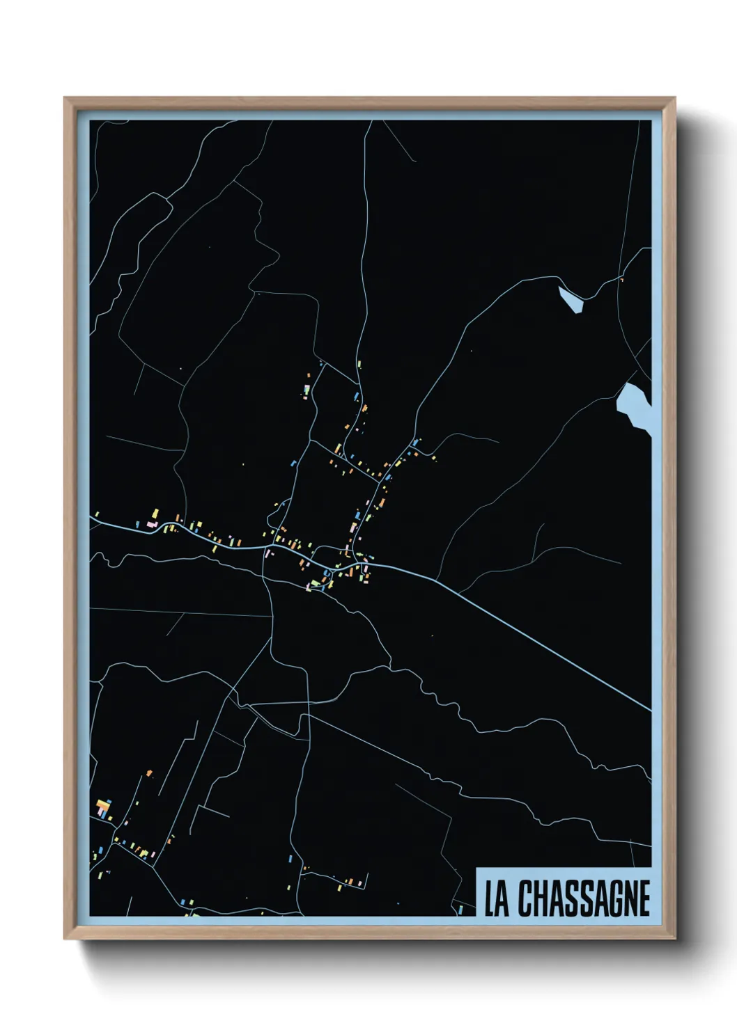 Un poster carteLa Chassagne