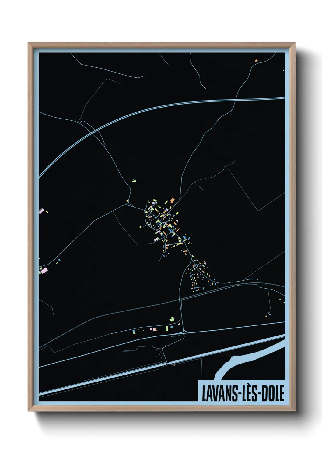Un poster carteLavans-lès-Dole