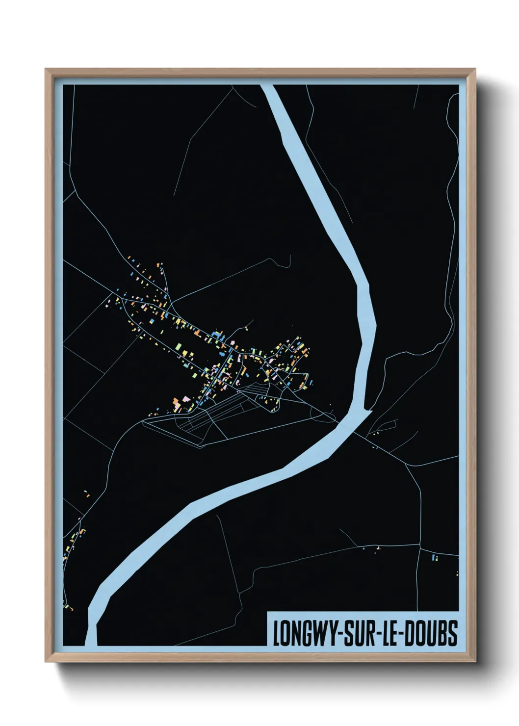 Un poster carteLongwy-sur-le-Doubs