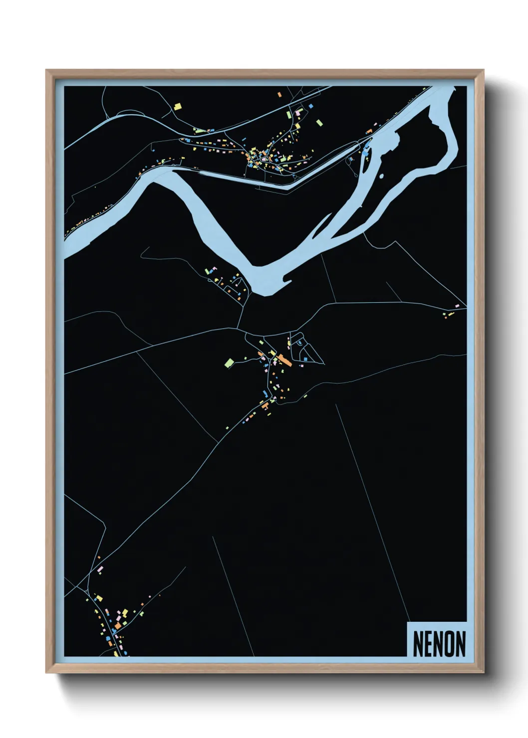 Une affiche de carte sur Nenon