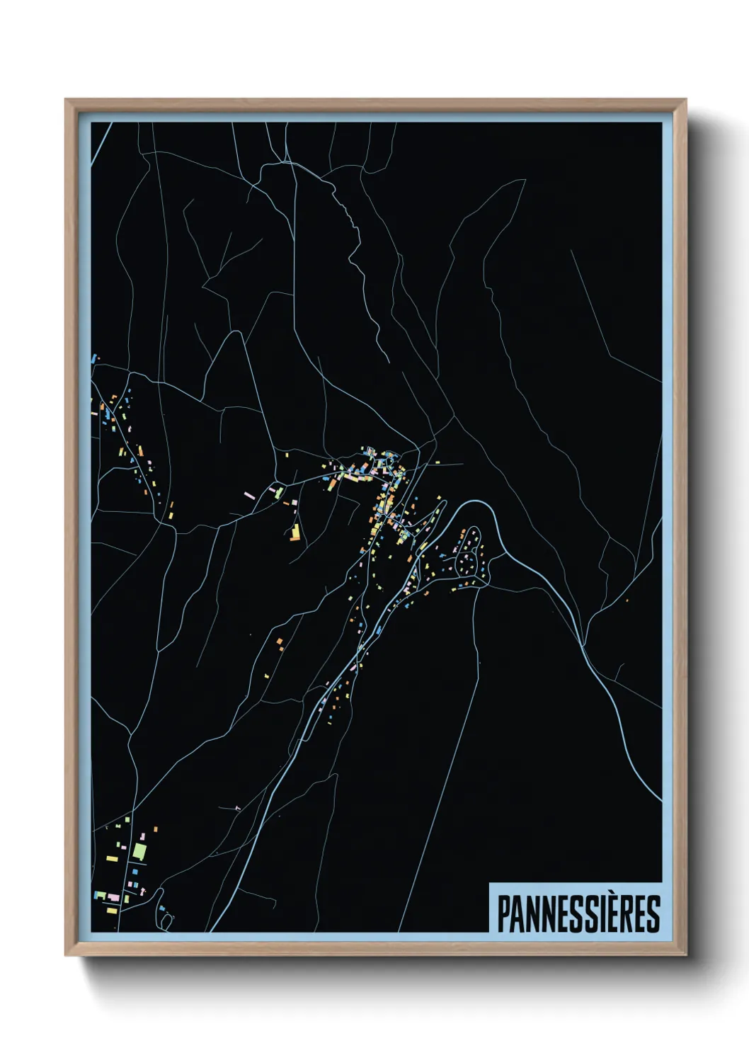 Une affiche de carte sur Pannessières