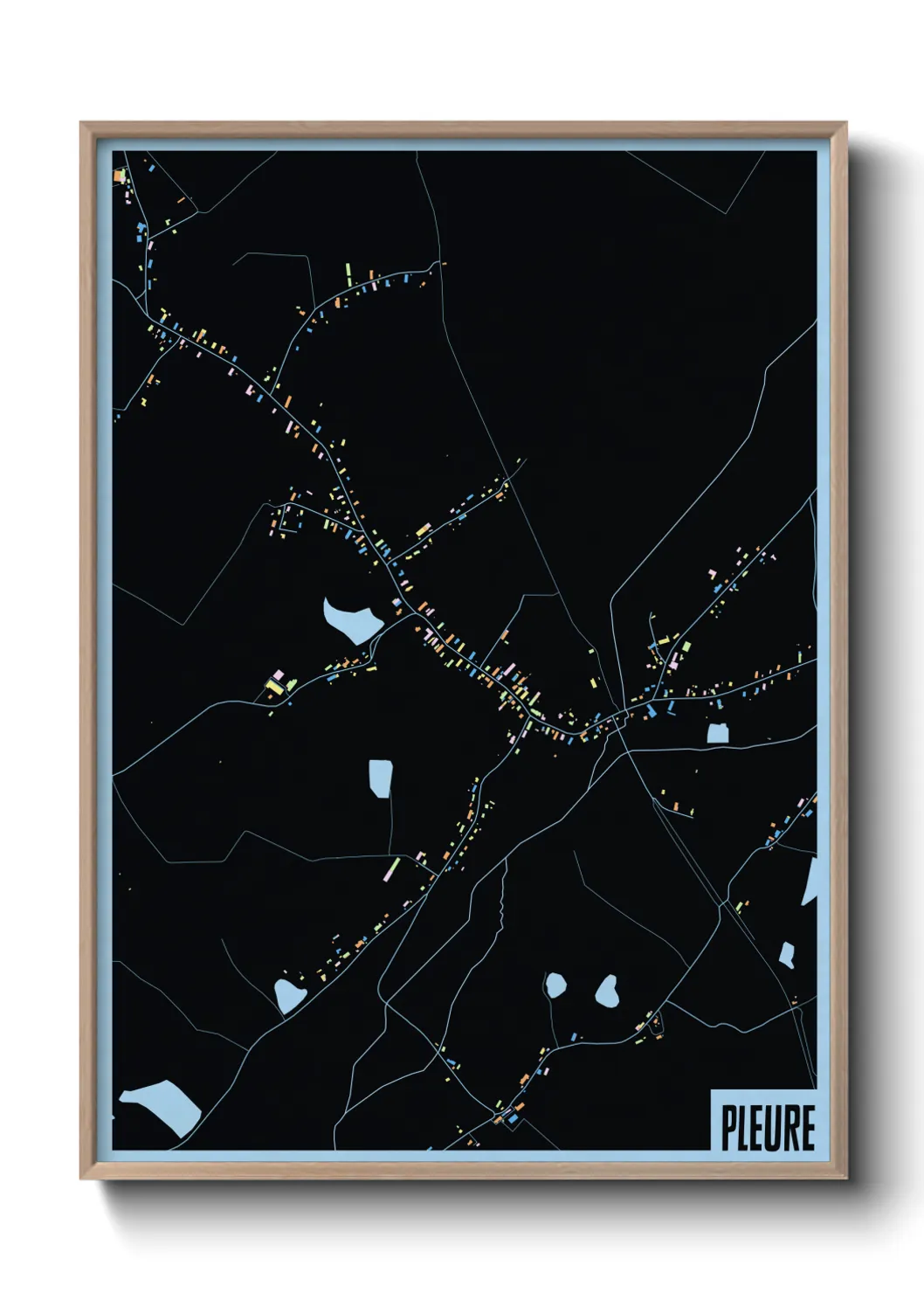 Une affiche de carte sur Pleure