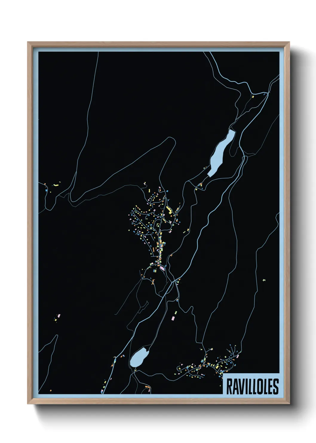 Une affiche de carte sur Ravilloles