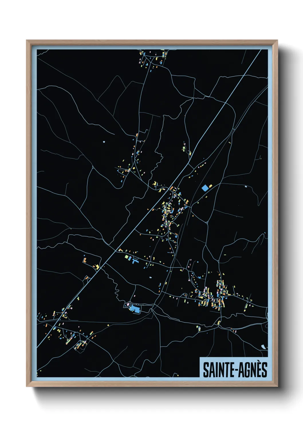 Un poster carteSainte-Agnès
