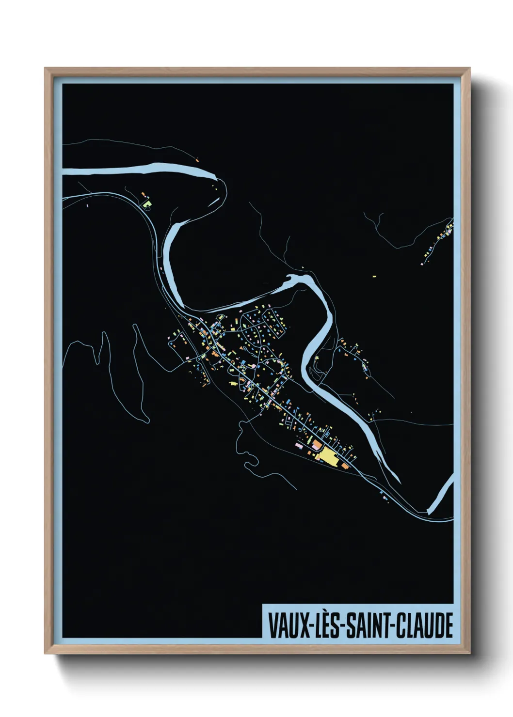 Un poster carteVaux-lès-Saint-Claude