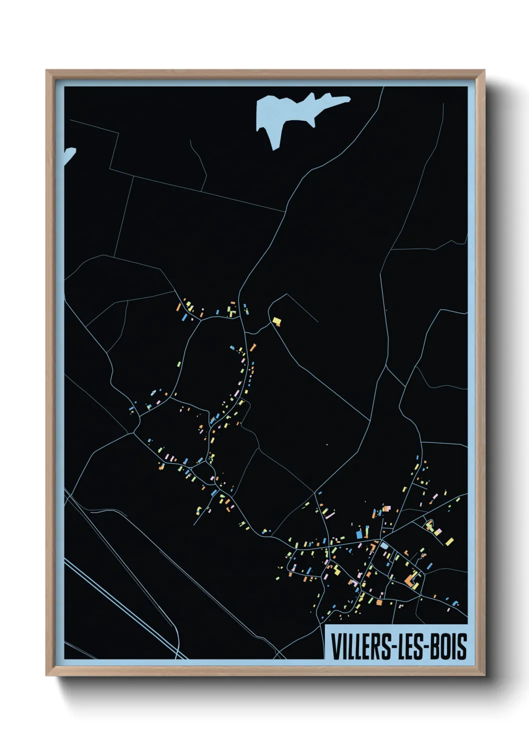 Un poster carteVillers-les-Bois