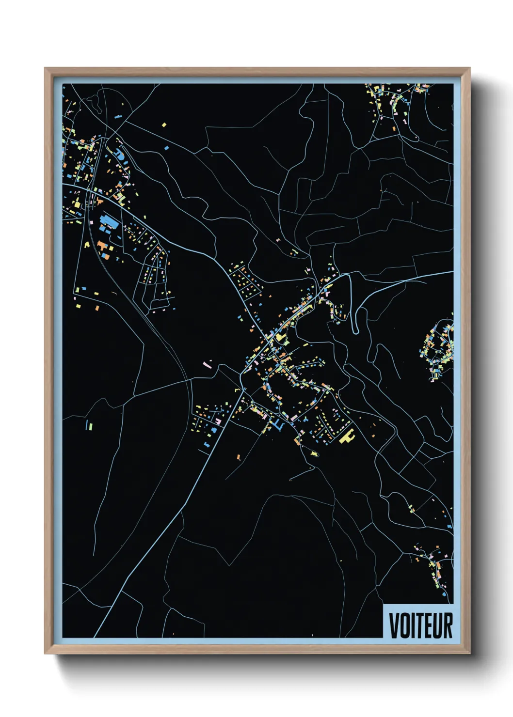 Une affiche de carte sur Voiteur