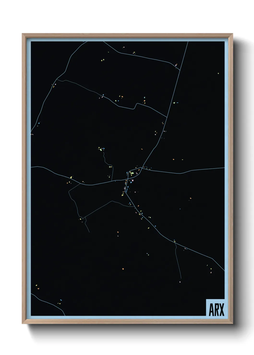 Une affiche de carte sur Arx