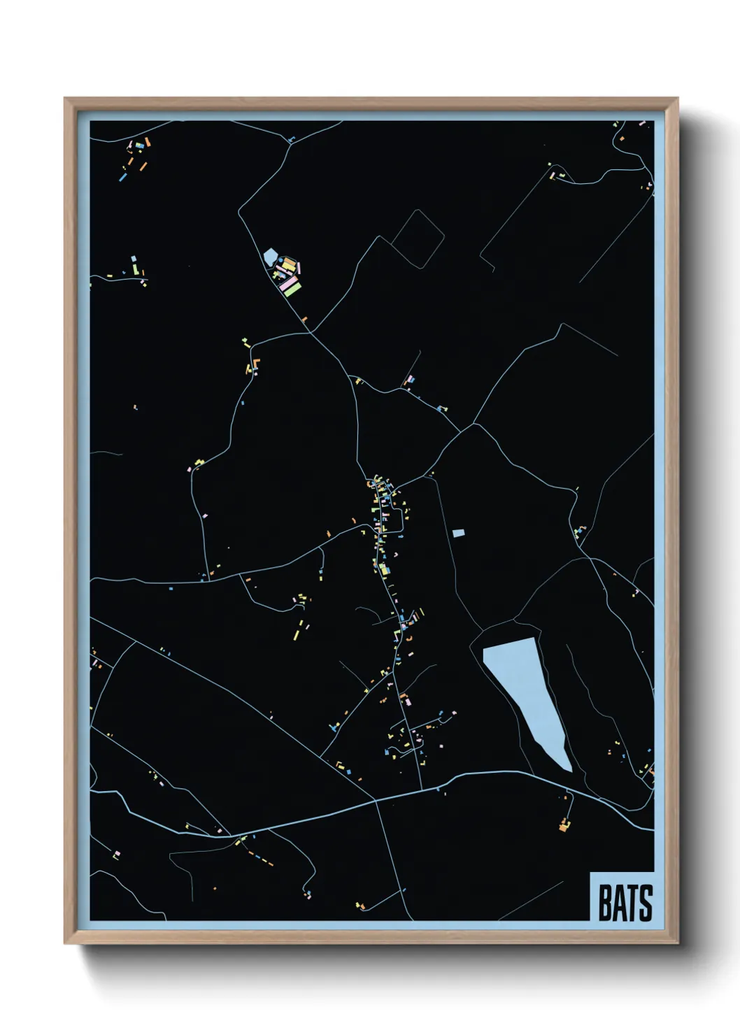 Une affiche de carte sur Bats