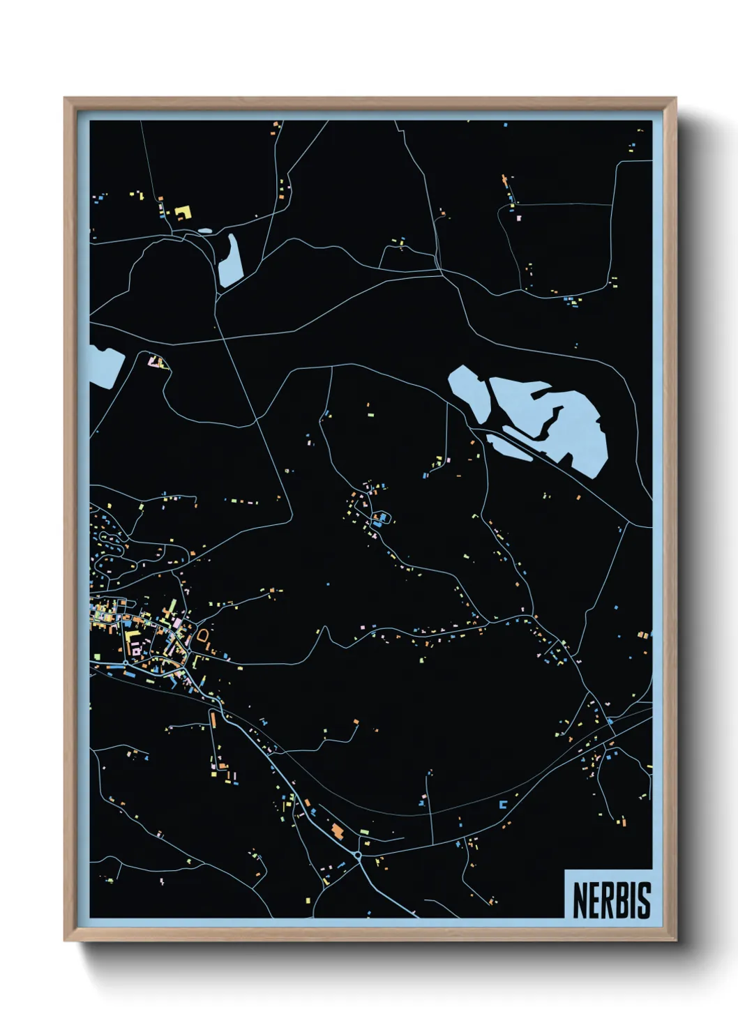 Une affiche de carte sur Nerbis