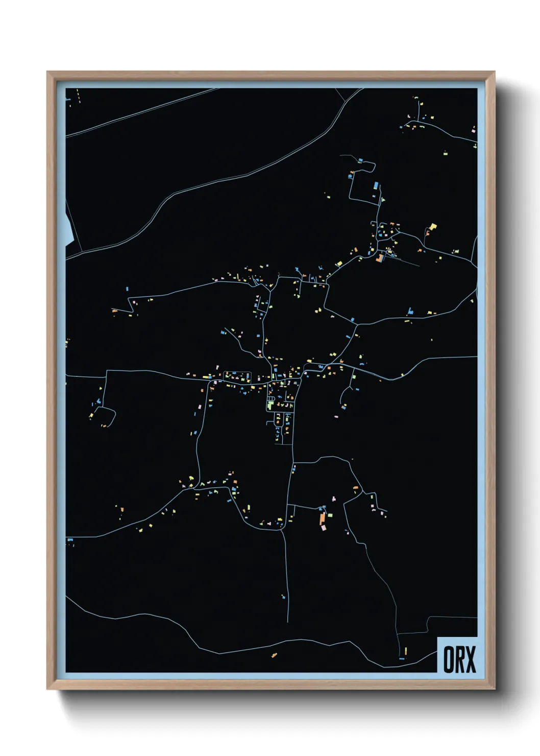 Une affiche de carte sur Orx