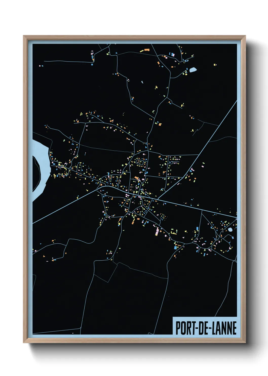 Un poster cartePort-de-Lanne