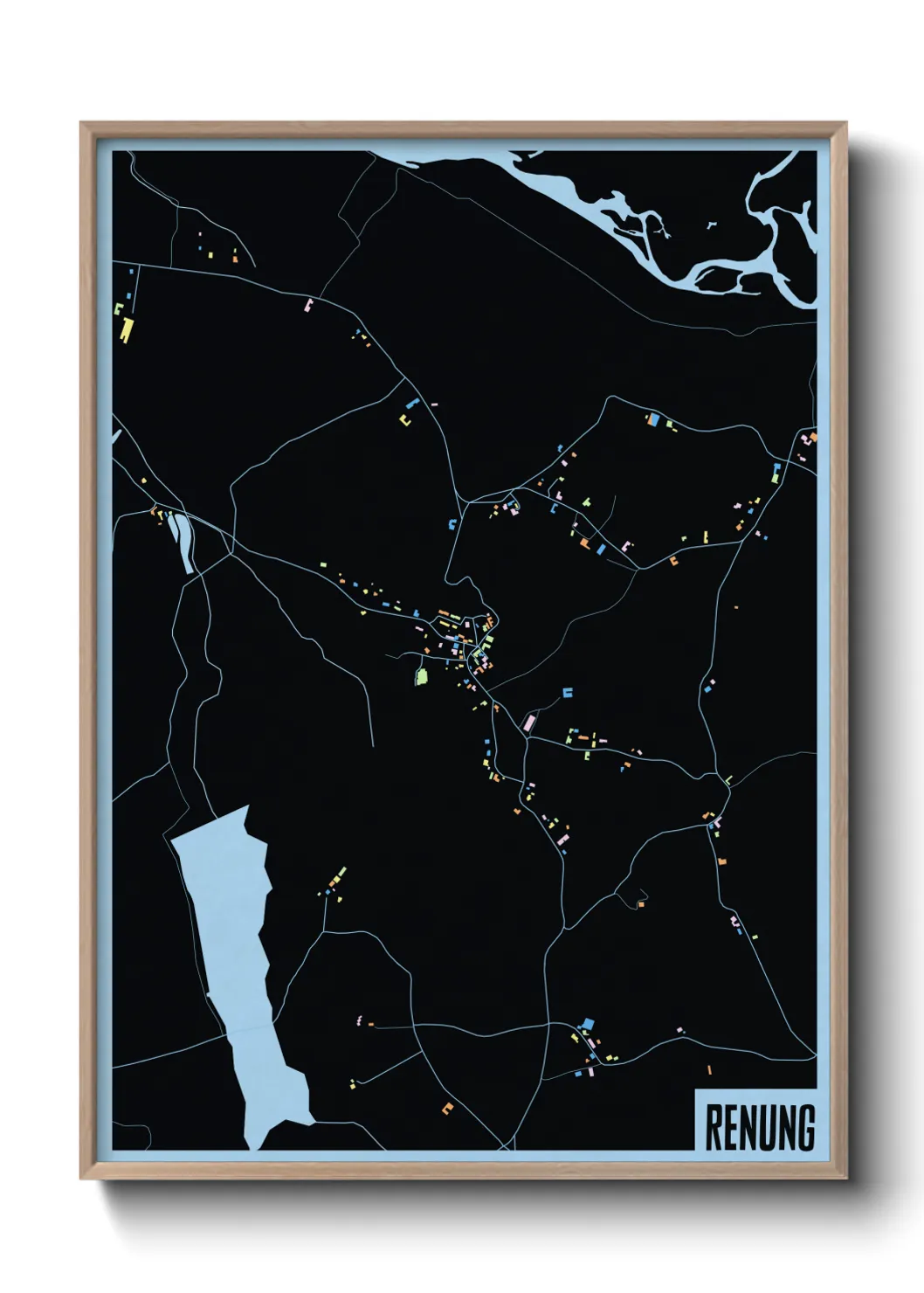 Une affiche de carte sur Renung