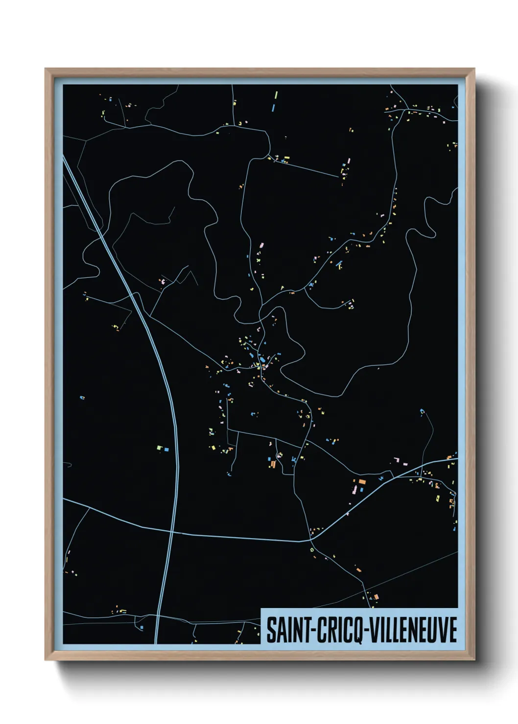 Un poster carteSaint-Cricq-Villeneuve