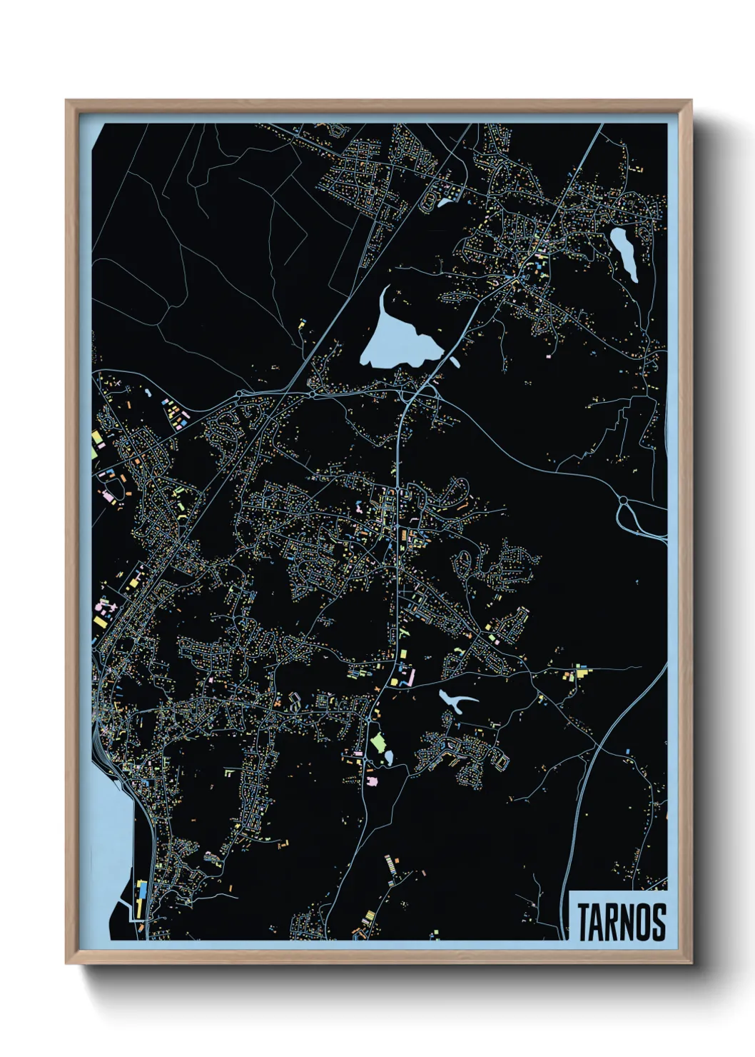 Une affiche de carte sur Tarnos