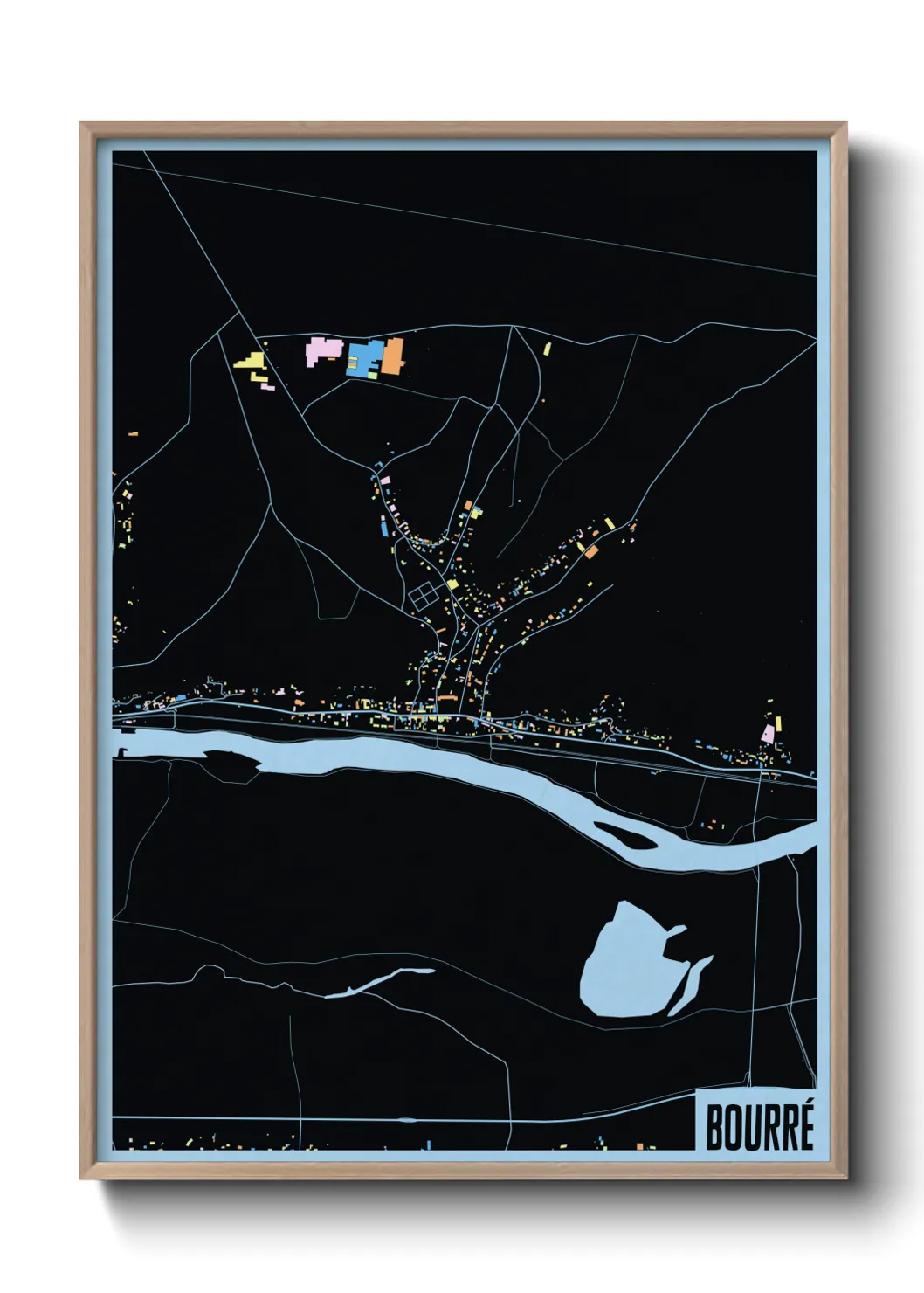 Une affiche de carte sur Bourré