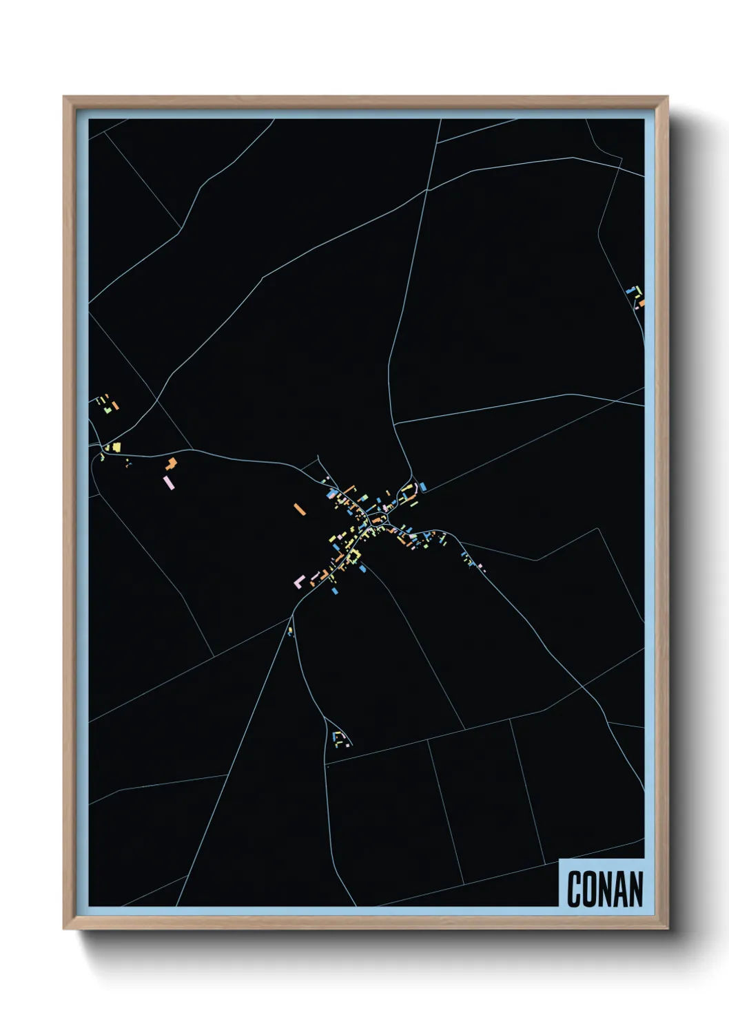 Une affiche de carte sur Conan