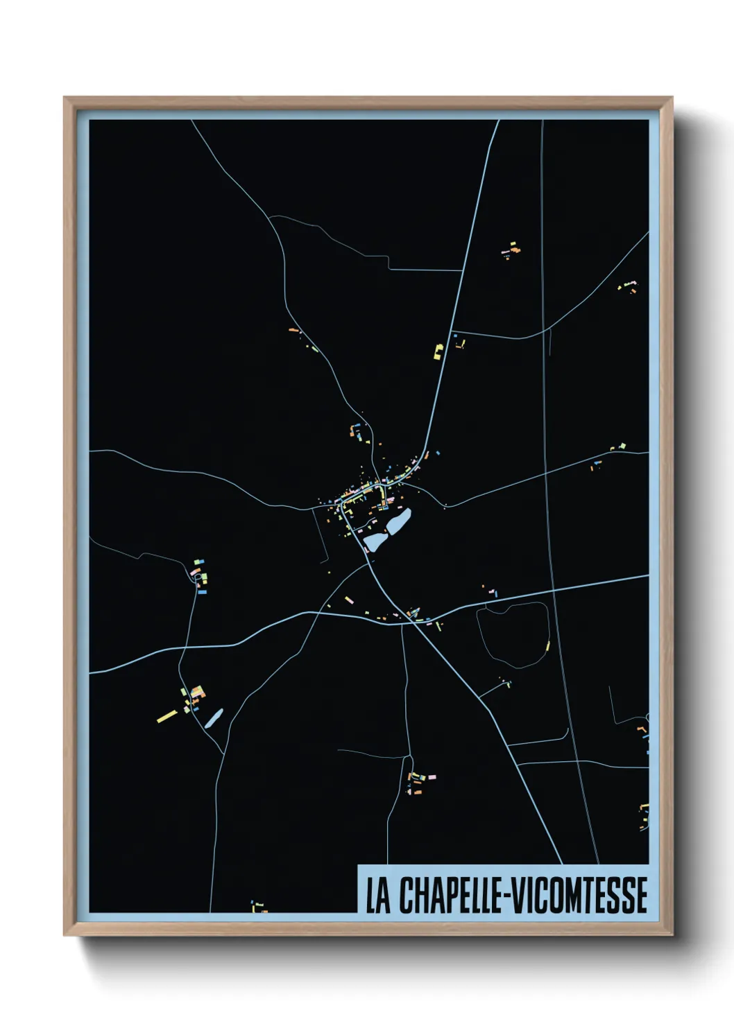 Un poster carteLa Chapelle-Vicomtesse