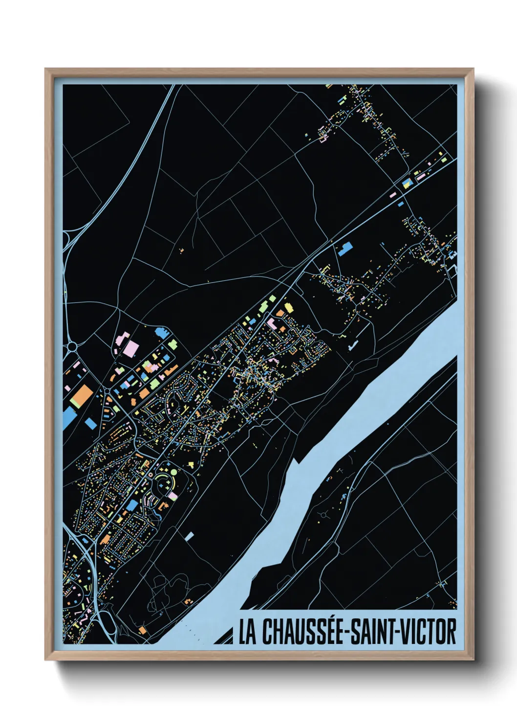 Un poster carteLa Chaussée-Saint-Victor