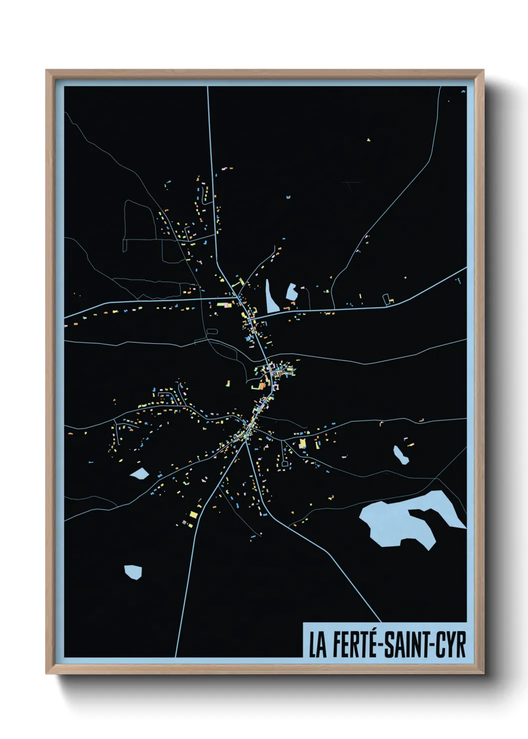 Un poster carteLa Ferté-Saint-Cyr