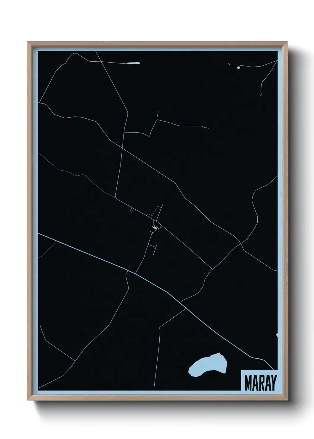 Une affiche de carte sur Maray