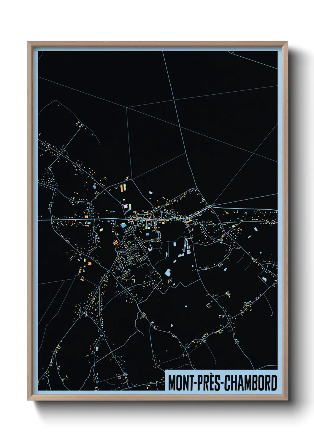 Une affiche de carte sur Mont-près-Chambord