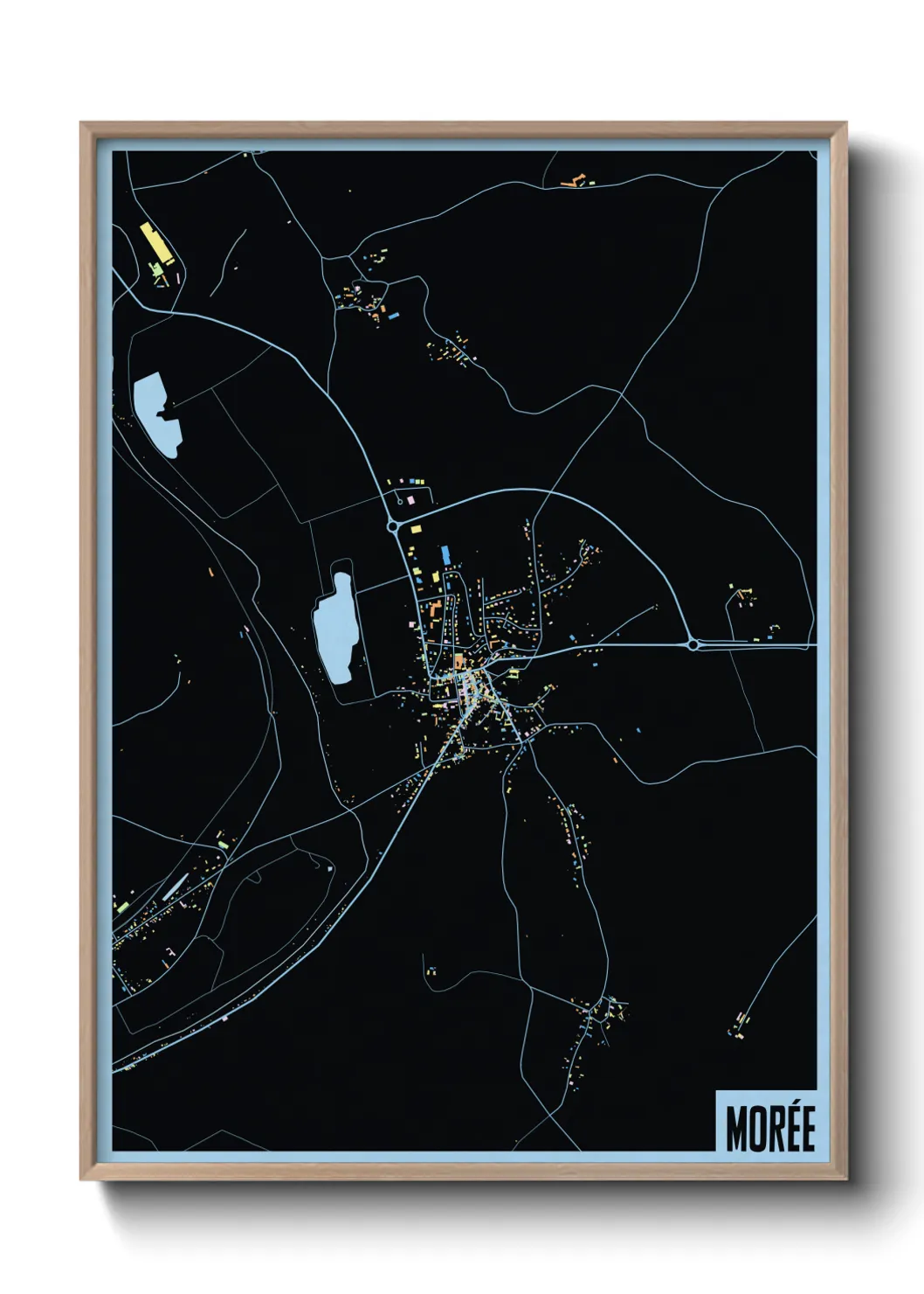 Une affiche de carte sur Morée