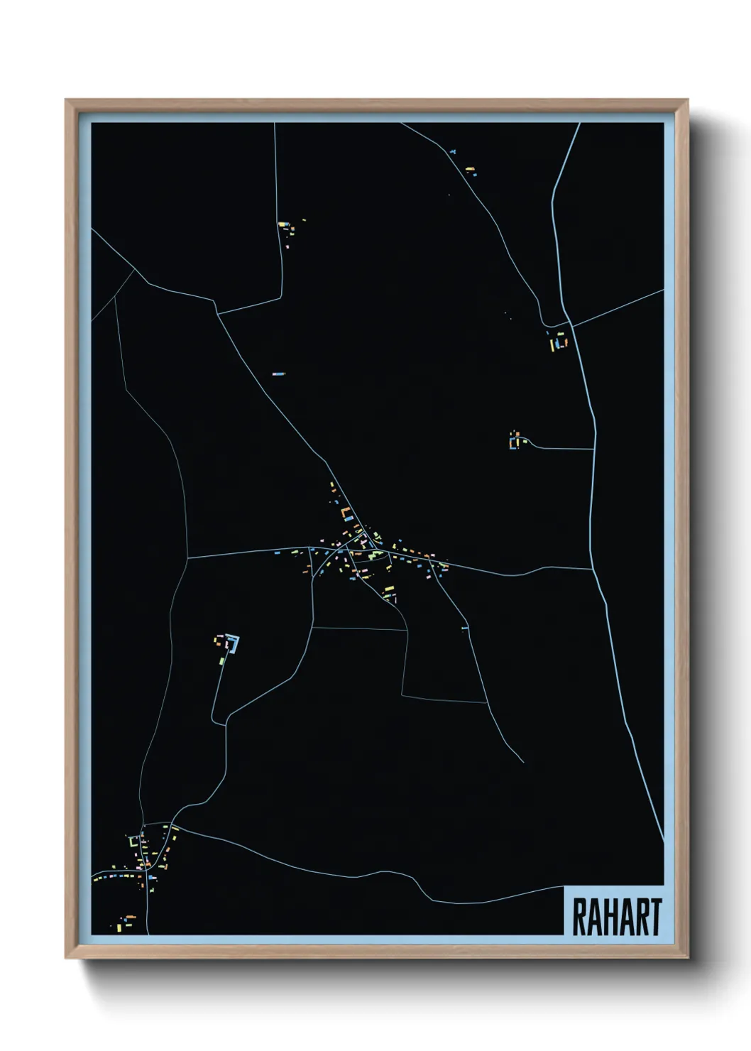 Une affiche de carte sur Rahart