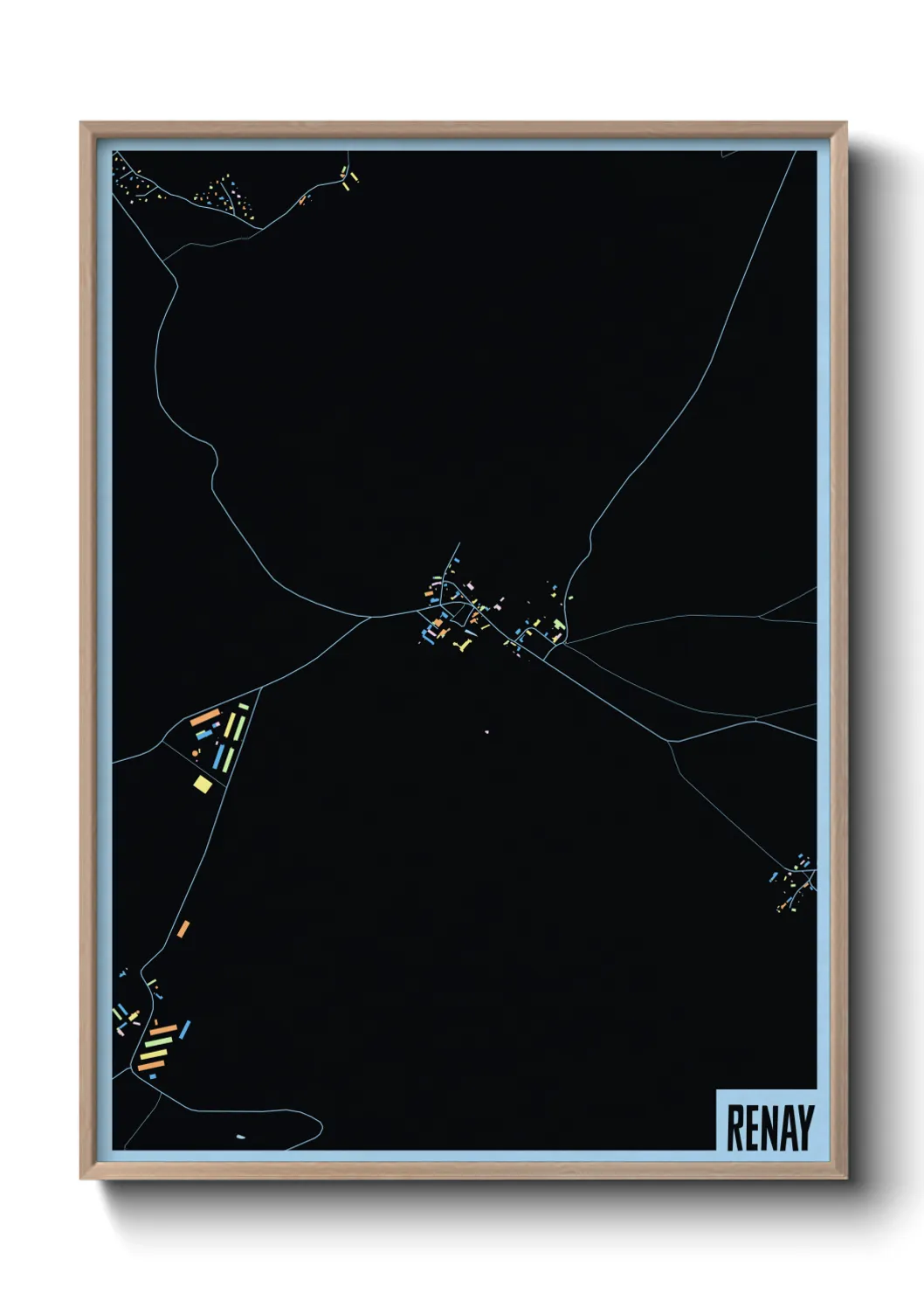 Une affiche de carte sur Renay