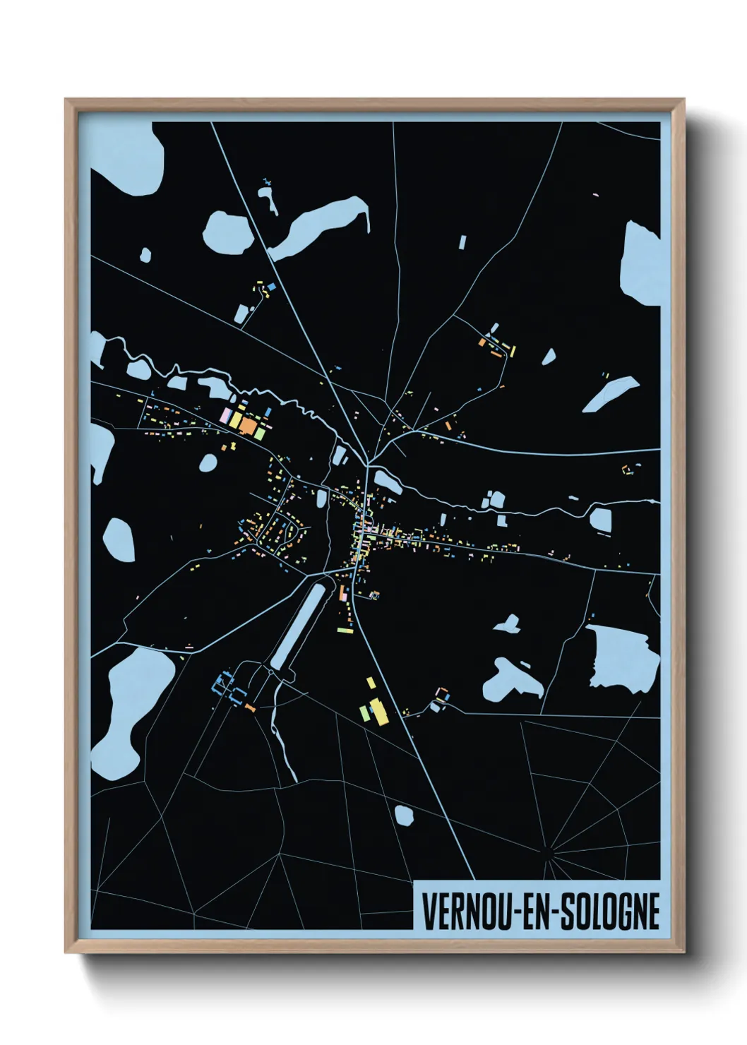 Un poster carteVernou-en-Sologne