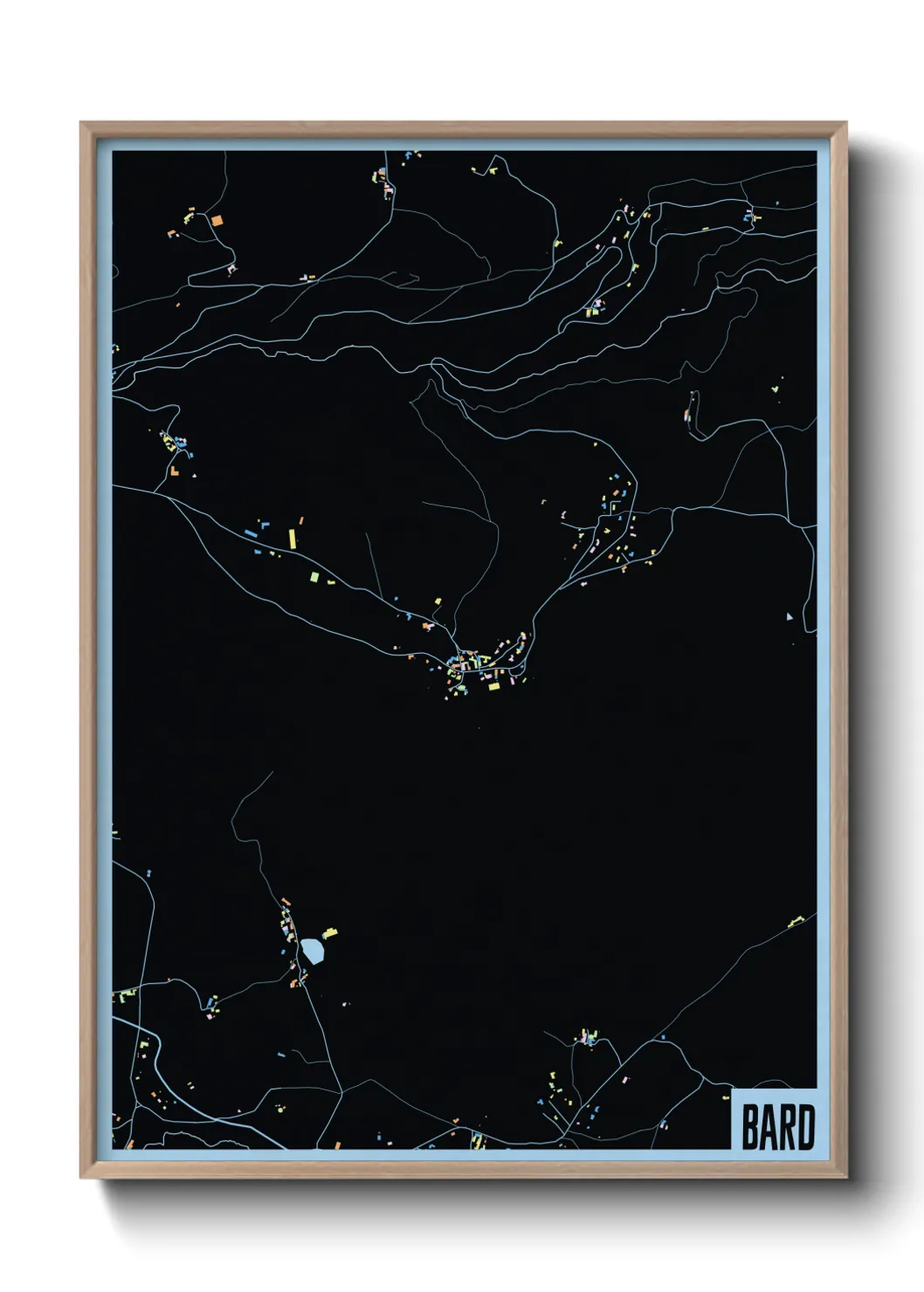 Une affiche de carte sur Bard